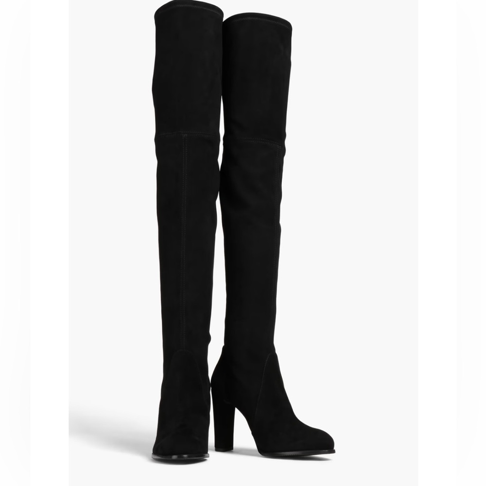 Stuart Witzman suade over the knee boots
